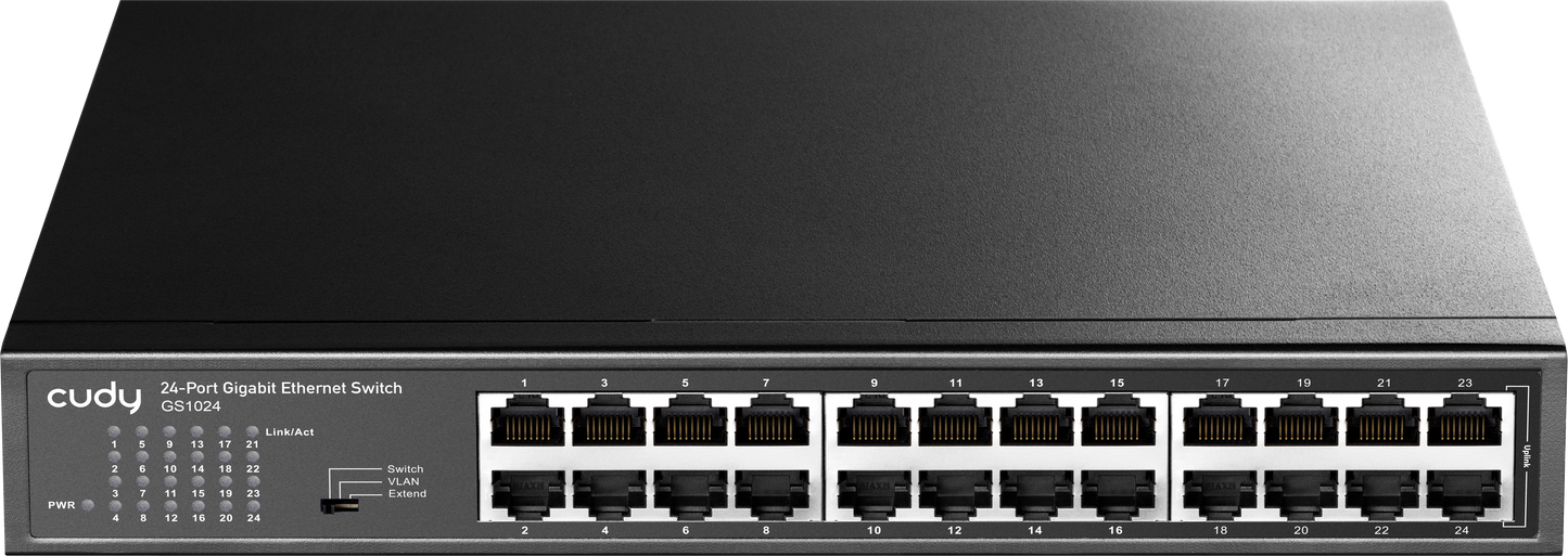 24-Port Gigabit Rackmount Light Managed Switch GS1024E 1.0