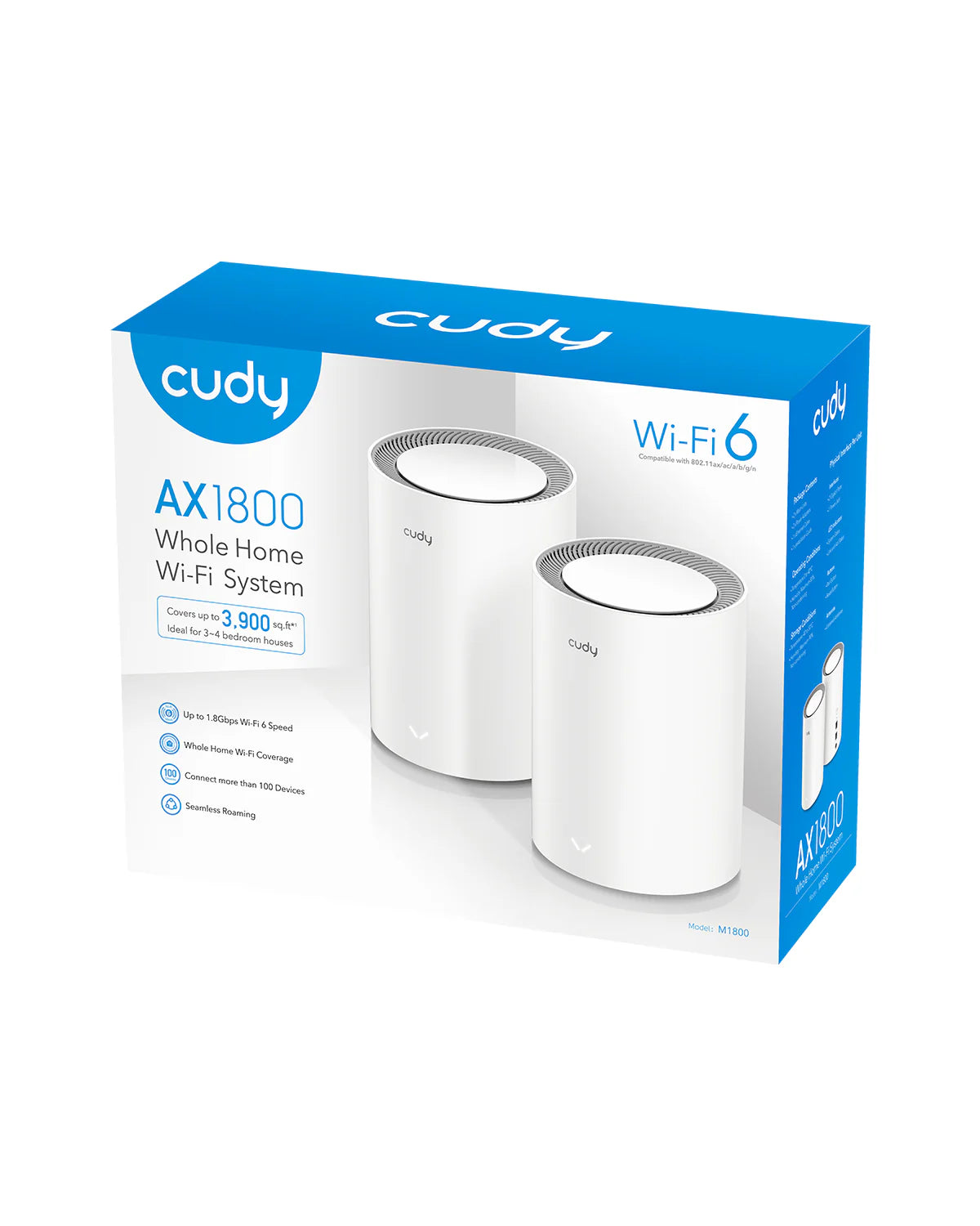 AX1800 Gigabit Mesh Wi-Fi 6 System 2-Pack | M1800