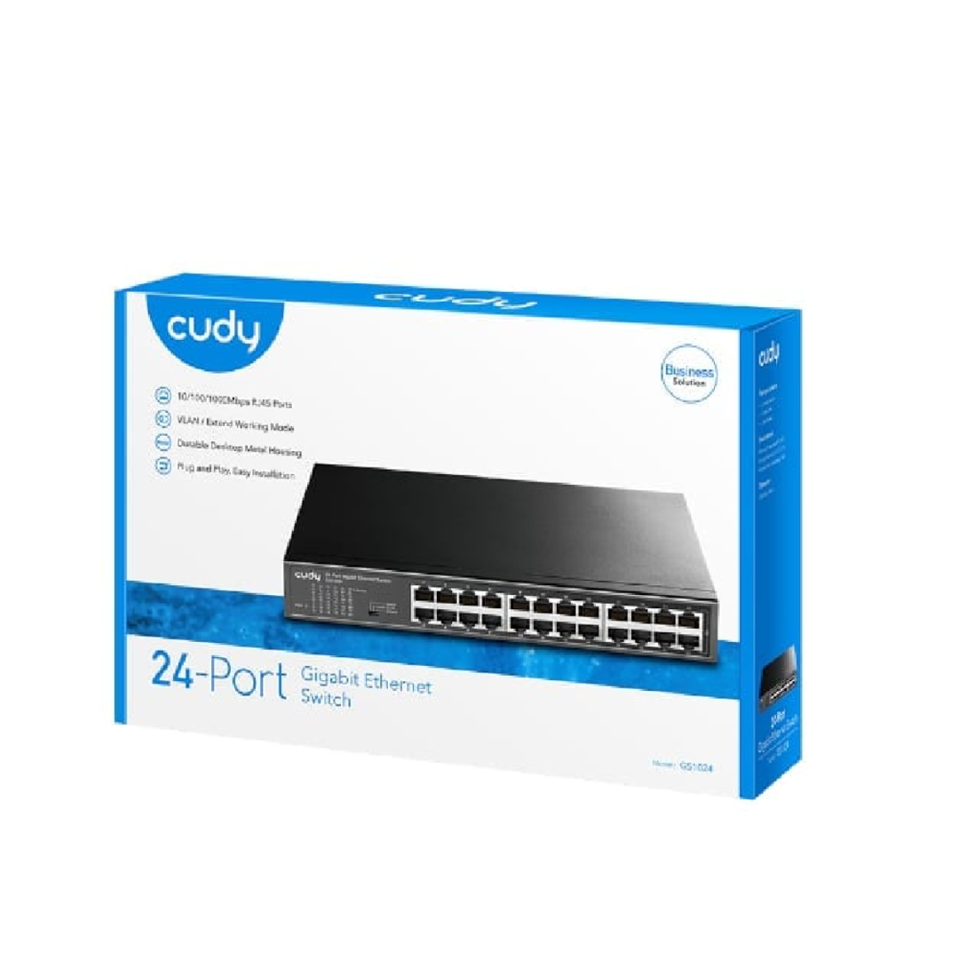 24-Port Gigabit Rackmount Light Managed Switch GS1024E 1.0