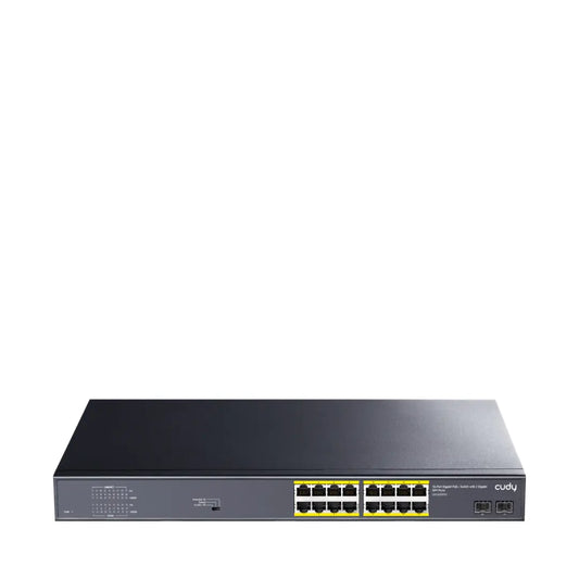 16-GbE PoE Switch with 2 Uplink SFP | GS1020PS2