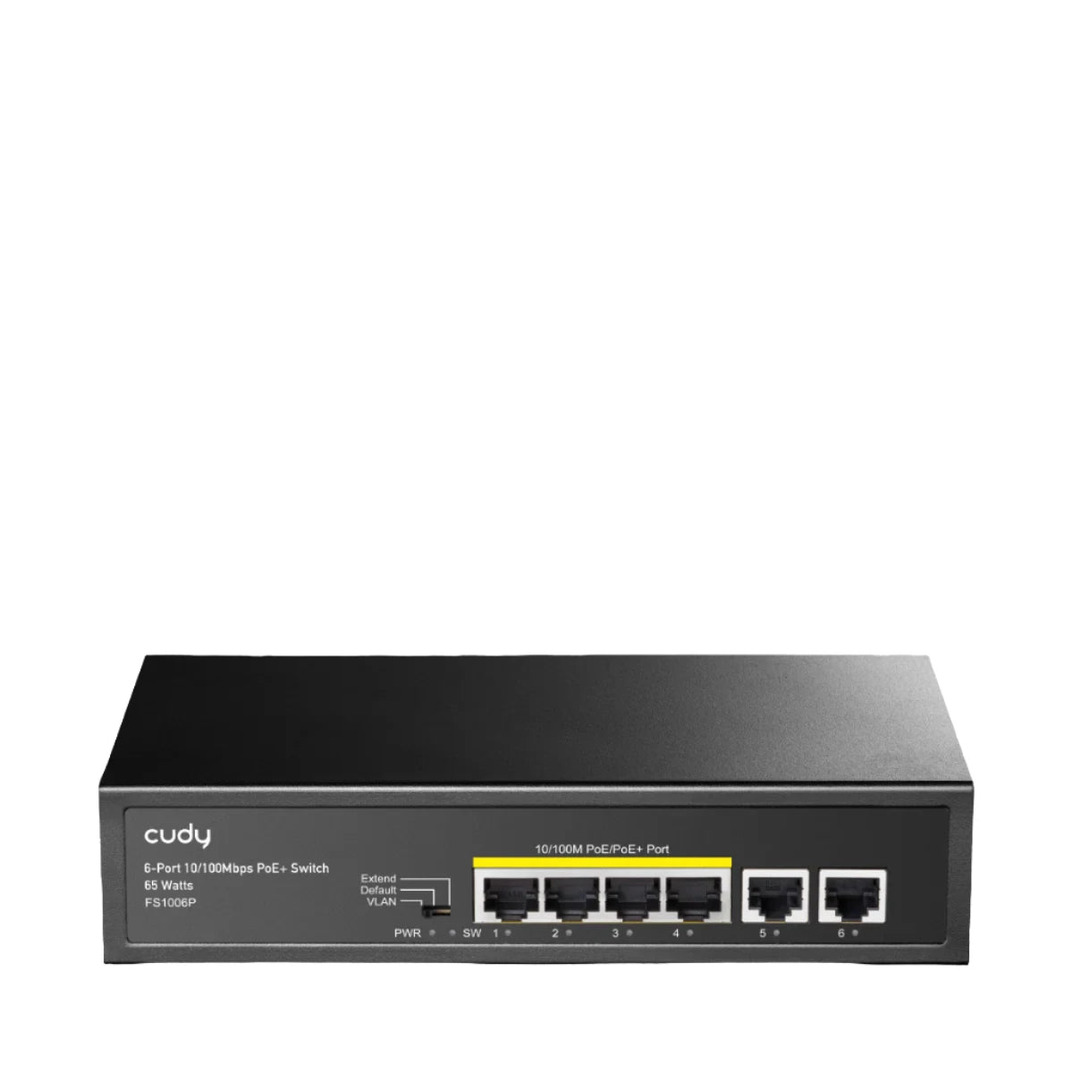 4-FE PoE Switch with 2 Uplink FE | FS1006P