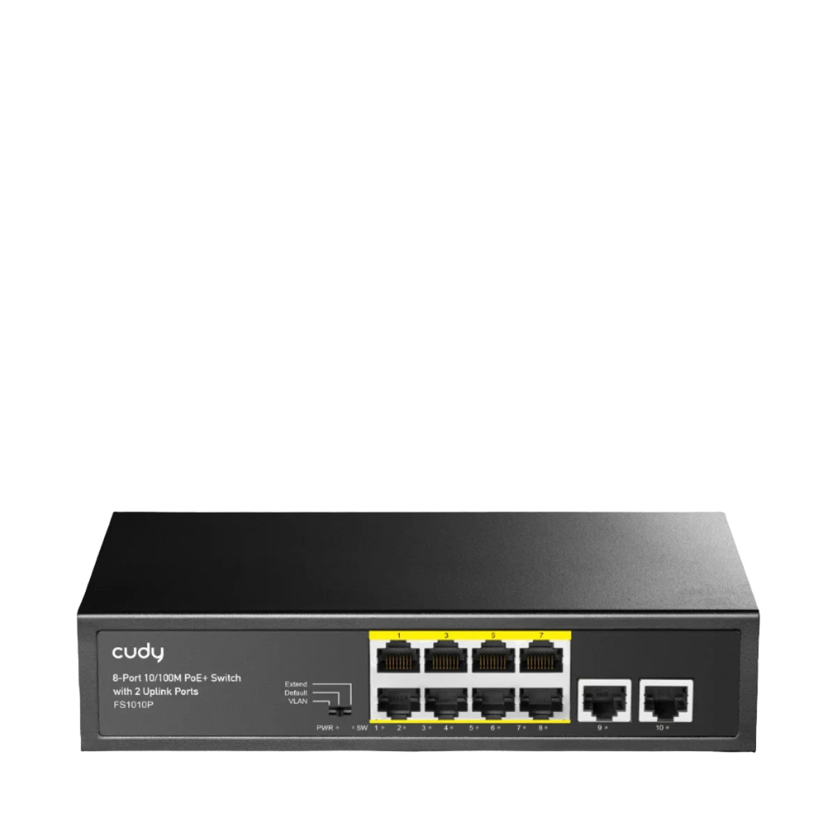 8-FE PoE Switch with 2 Uplink FE | FS1010P