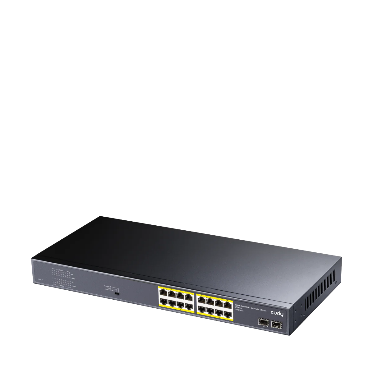 16-GbE PoE Switch with 2 Uplink SFP | GS1020PS2