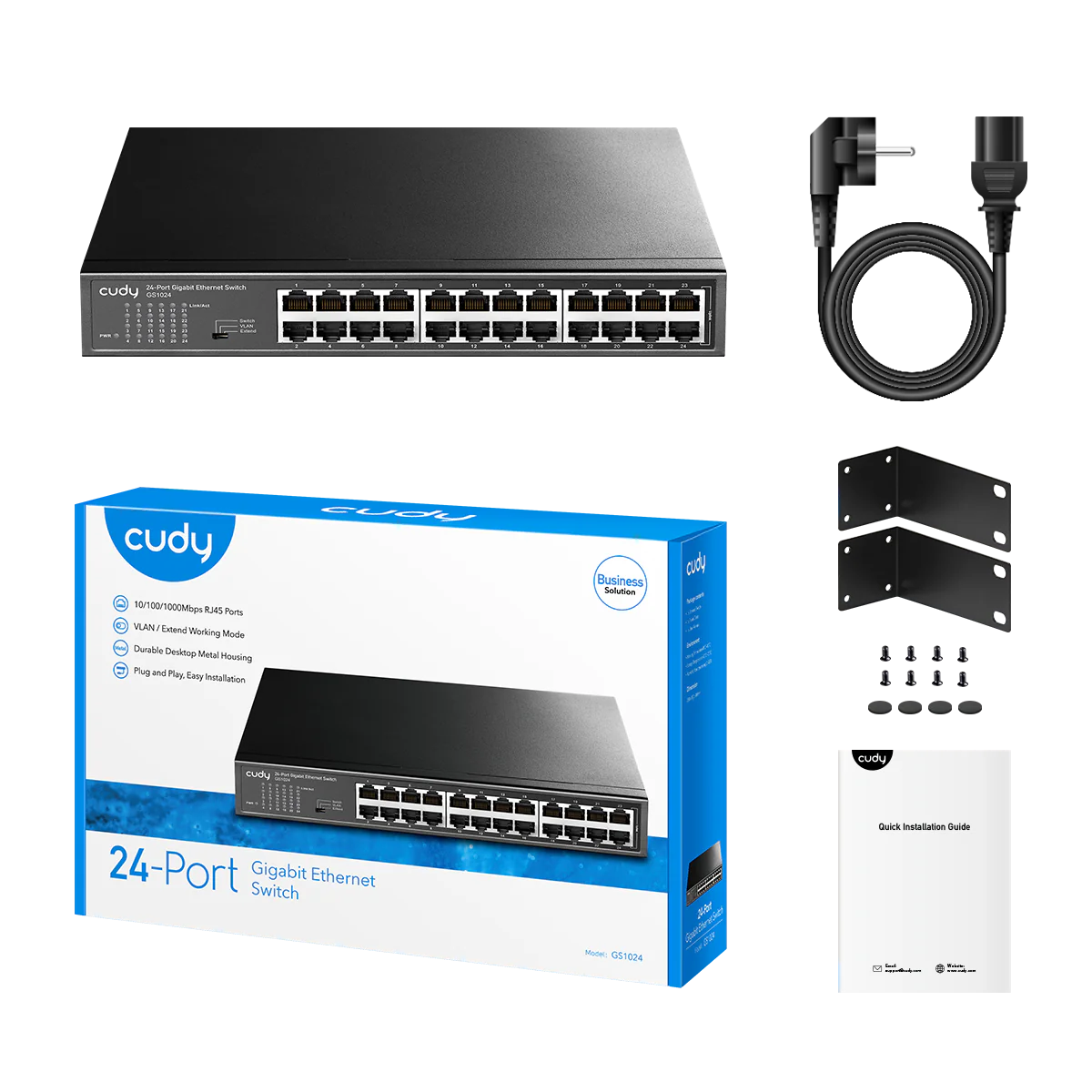 24-Port Gigabit Unmanaged Switch | GS1024