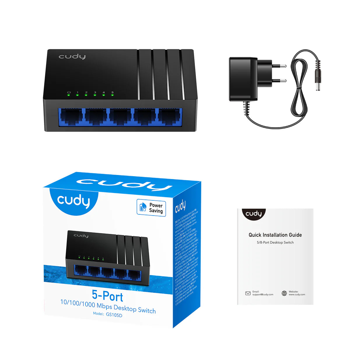 5-Port Gigabit Unmanaged Switch | GS105D