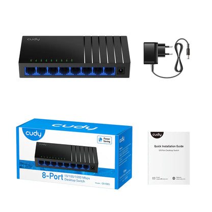 8-Port Gigabit Unmanaged Switch | GS108D