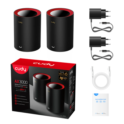 AX3000 2.5G Wi-Fi 6 Mesh System 2-Pack | M3000