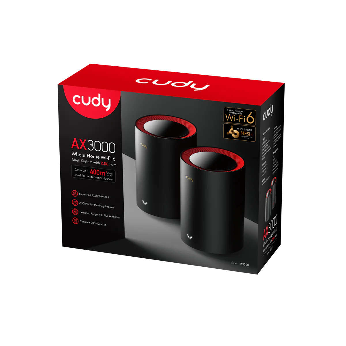 AX3000 2.5G Wi-Fi 6 Mesh System 2-Pack | M3000