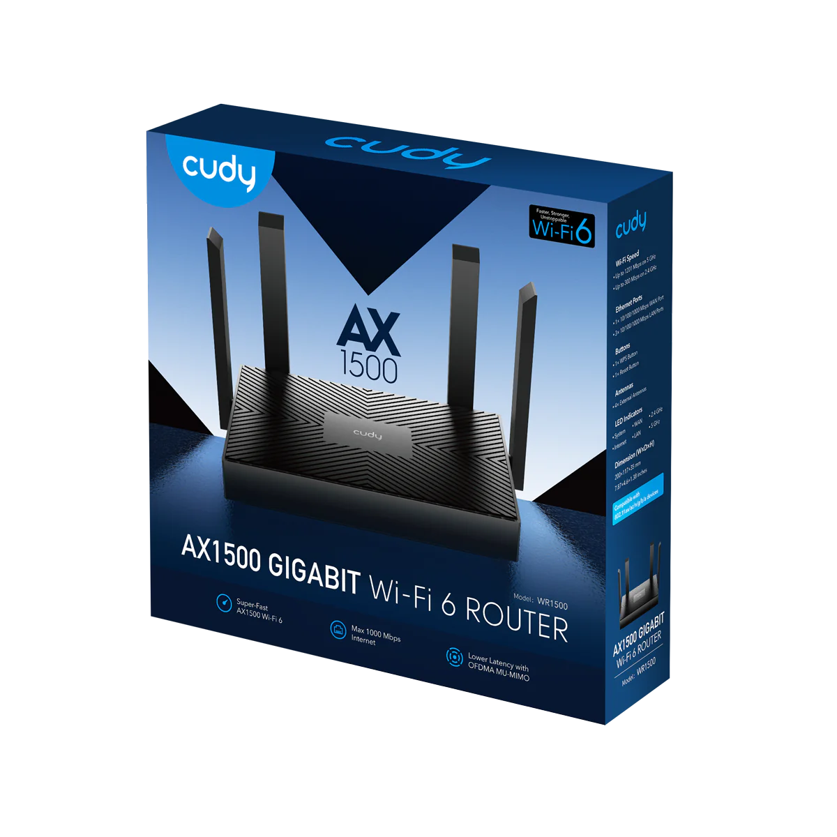 AX1500 Gigabit Wi-Fi 6 Router | WR1500