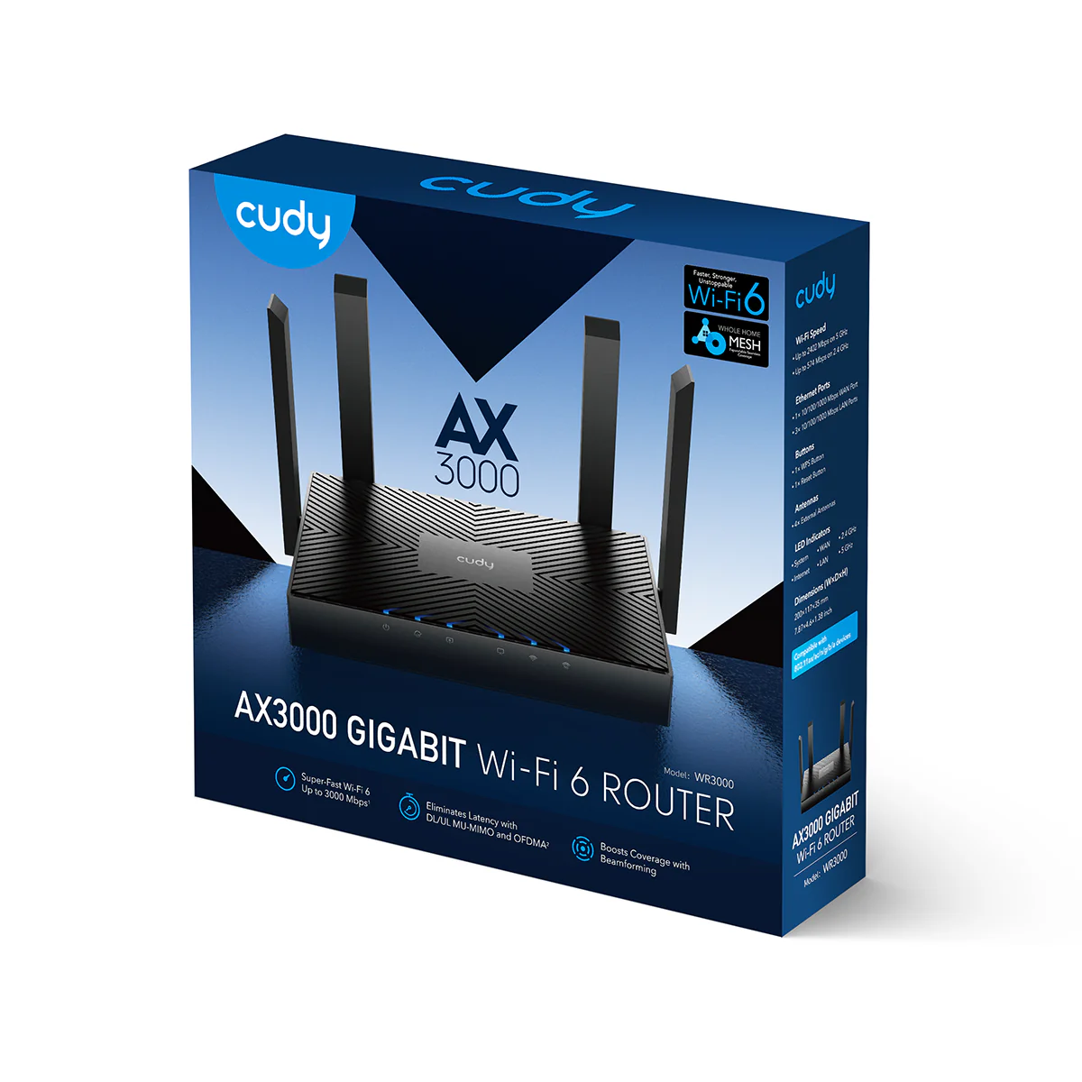 AX3000 Gigabit Wi-Fi 6 Mesh Router | WR3000